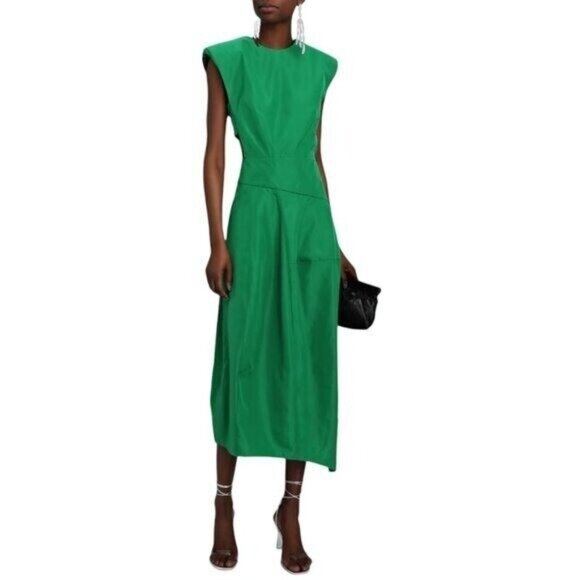 TIBI Italian Sporty Nylon Sleeveless Balloon Dress Size S  6 US New $868 - Picture 12 of 16